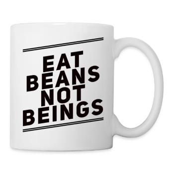 Eat Beans Not Beings - Mug - white - Right