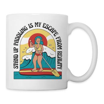 Stand Up Paddling Surfing Stand-up Paddleboarding Stand-up Paddler - Mug - white - Right