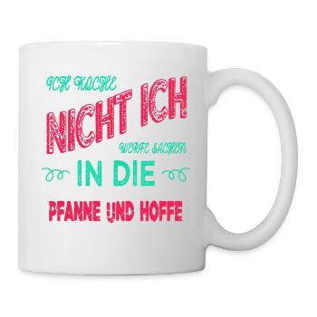beruf restaurant veganer sprüche lustig kochkunst - Tasse - Weiß - Rechts