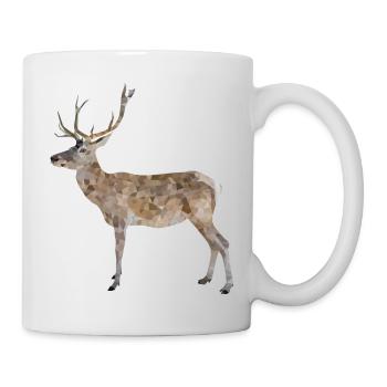 Hirsch Geweihträger - Mug - white - Right