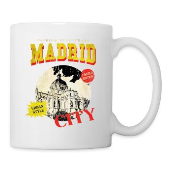 Madrid Espagne City Skyline Vintage Rétro - Mug blanc - blanc - Droite