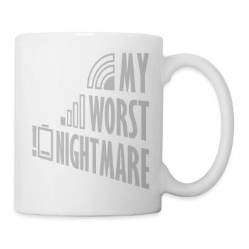 Symbols my worst nightmare - Mug - white - Right
