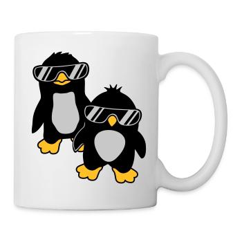 Pinguine Crew 2 Freunde - Tasse - Weiß - Rechts