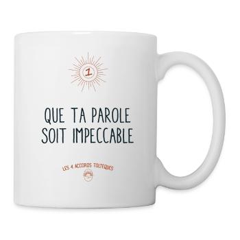Les 4 accords toltèques ☀️ TASSE MUG - Mug blanc - blanc - Droite