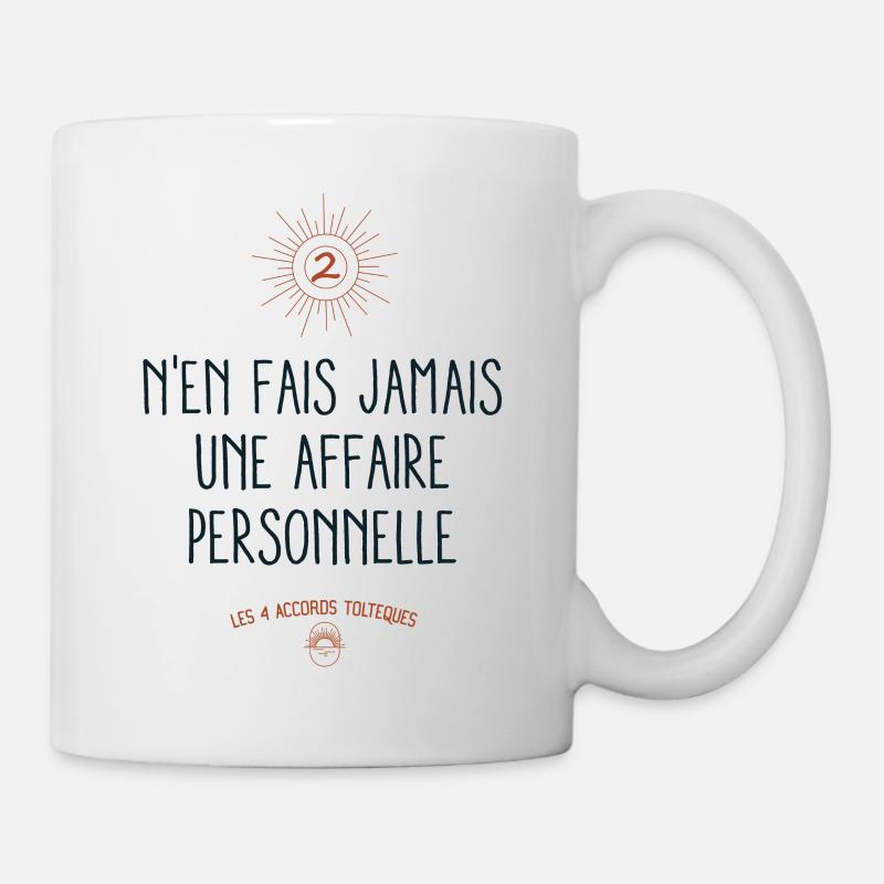 Les 4 accords toltèques ☀️ TASSE MUG - Mug blanc - blanc