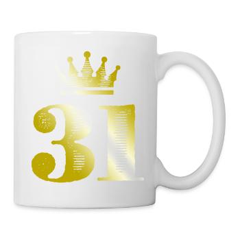 31 Number Crown Gold - Mug - white - Right