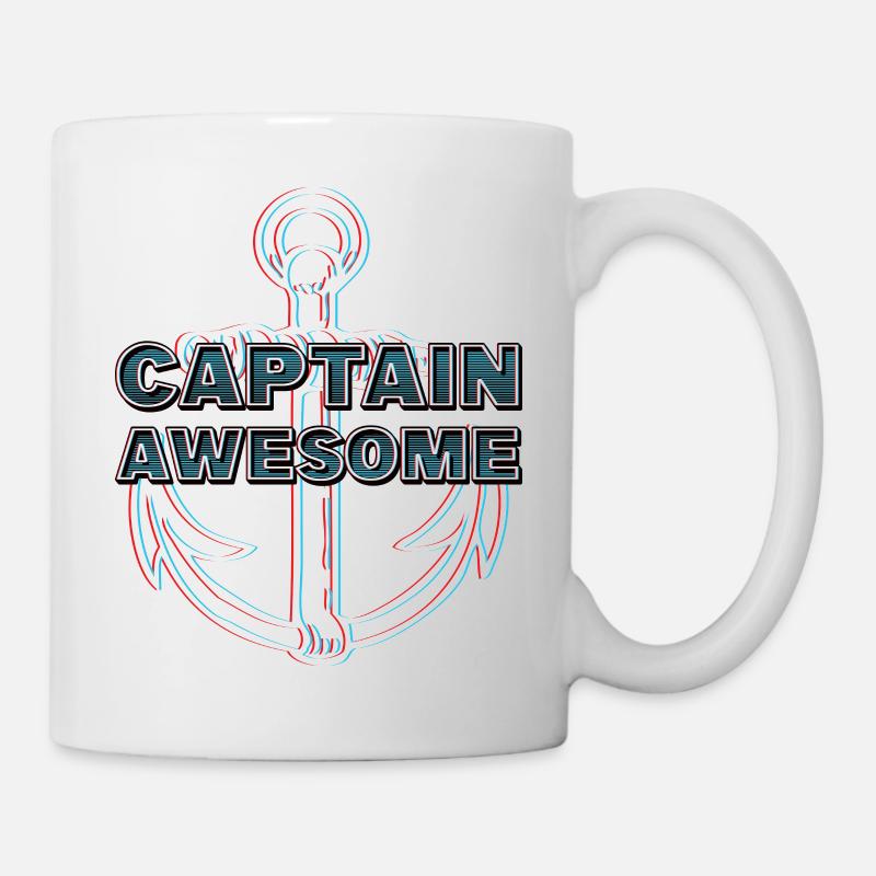 CAPTAIN AWESOME GLITCH - Tasse - Weiß