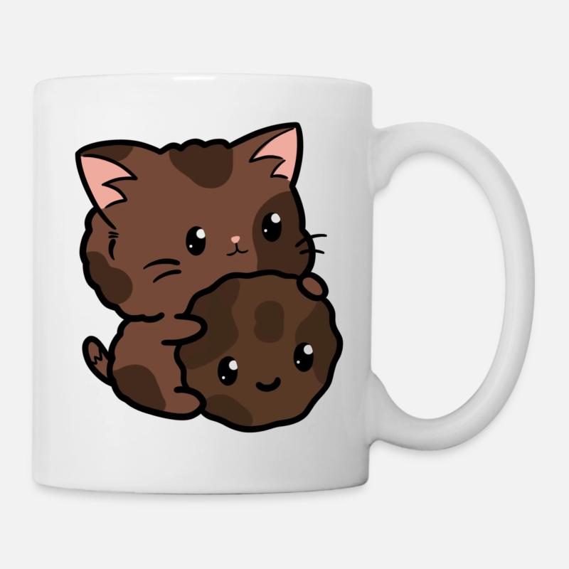 Chat Cooki - Mug blanc - blanc