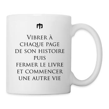 livre - Mug blanc - blanc - Droite