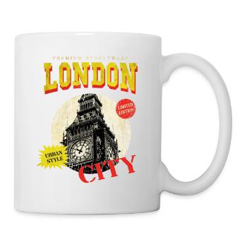 London England UK City Skyline Vintage Retro - Mug - white - Right