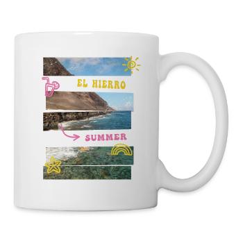 El Hierro Sommer Sonne Strand Meer Palmen Urlaub - Tasse - Weiß - Rechts