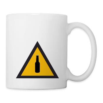 Malle Urlaub Ruhe bitte wir saufen! Alkohol saufen - Tasse - Weiß - Rechts