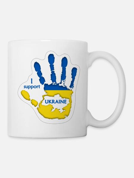 Print I Support ukraine - Mug - white