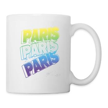 Paris France City Font Skyline Accueil - Mug blanc - blanc - Droite