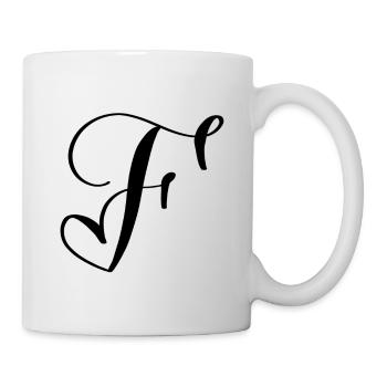 Heart F - Mug - white - Right