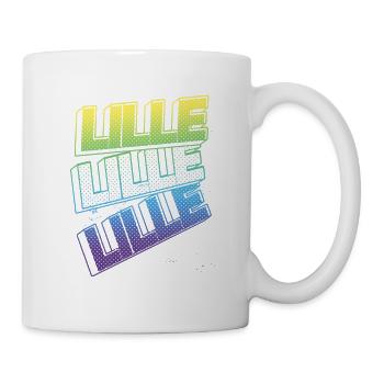Lille France City Font Skyline Accueil - Mug blanc - blanc - Droite