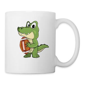 Crocodile Football Américain - Mug blanc - blanc - Droite