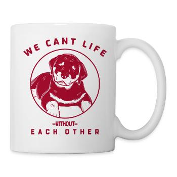 Cant life without each other (fuchsia) - Mug - white - Right