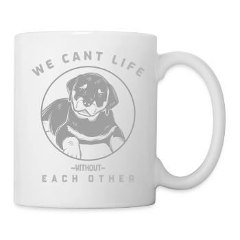 Cant life without each other (grey) - Tasse - Weiß - Rechts