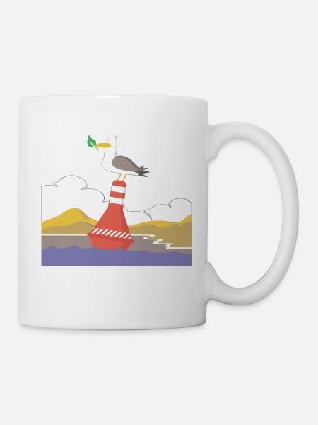 La mouette bretonne - Mug blanc - blanc