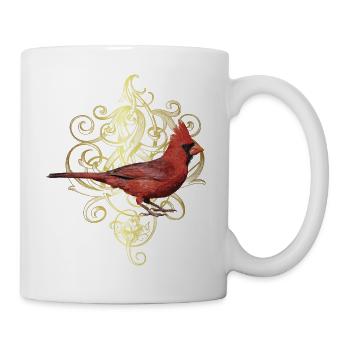 Der nördliche Kardinal - Tasse - Weiß - Rechts