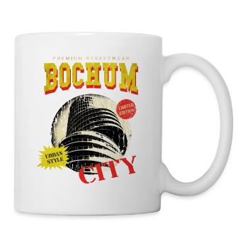 Bochum Deutschland Stadt Skyline Vintage Retro - Tasse - Weiß - Rechts