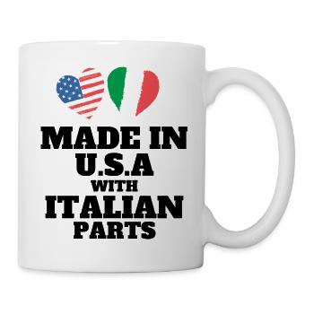 MADE IN USA WITH ITALIAN PARTS - Mug - white - Right
