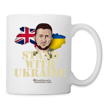 Ukraine Great Britain Stand with Ukraine - Tasse - Weiß - Rechts