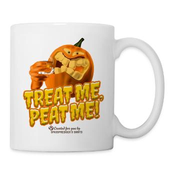 Whisky Halloween Treat Me, Peat Me - Tasse - Weiß - Rechts