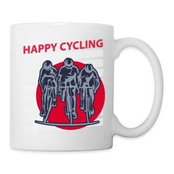 Bonne route à vélo. Idée cadeau cycliste. - Mug blanc - blanc - Droite