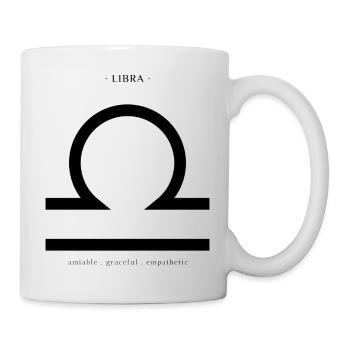 STERNZEICHEN Waage -black- - Tasse - Weiß - Rechts