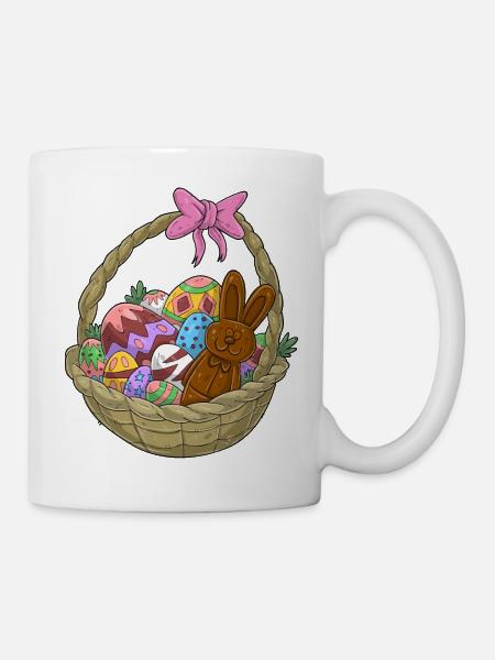 Osternest - Tasse - Weiß