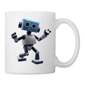 Dancing robot - Mug - white - Right
