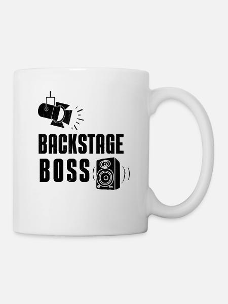 Techniker Crew Backstage Boss Event - Tasse - Weiß