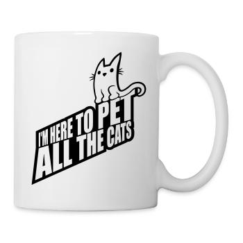 Pet All The Cats - Mug - white - Right