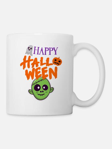Halloween 🎃 Maskieren Halloween Kostüm - Tasse - Weiß
