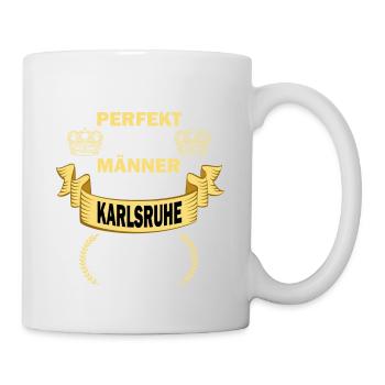 Karlsruhe Deutschland Stadt Männer Perfekt - Tasse - Weiß - Rechts