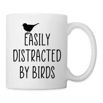 easi distrait par le logo des oiseaux - Mug blanc - blanc - Droite