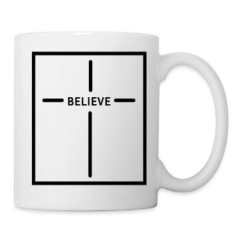 Croix Croyez Jésus - Mug blanc - blanc - Droite