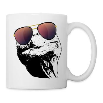 Turtle Sunglasses Turtles black white - Mug - white - Right
