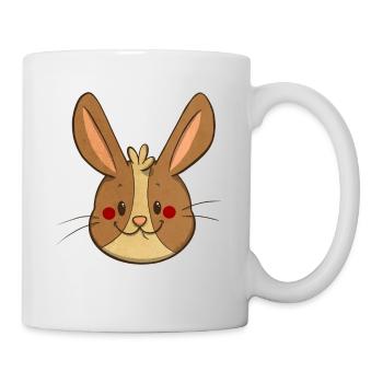 Hase im Vintage-Stil - Tasse - Weiß - Rechts
