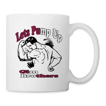 lets pump up gim brothers - Mug blanc - blanc - Droite