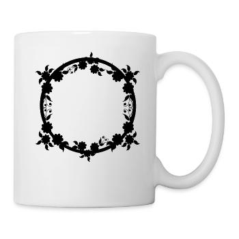 Ornaments Circular frame Basic text - Mug - white - Right