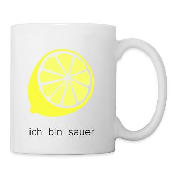 ich bin sauer - Tasse - Weiß - Rechts