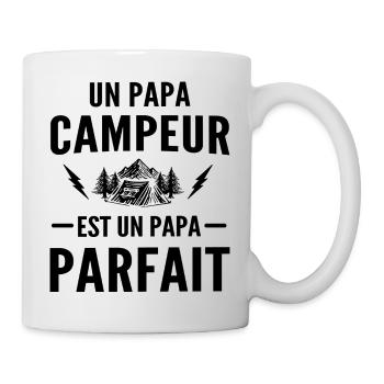 papa campeur est papa parfait / cadeau papa campeu - Mug blanc - blanc - Droite