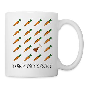 Penser différemment - Mug blanc - blanc - Droite