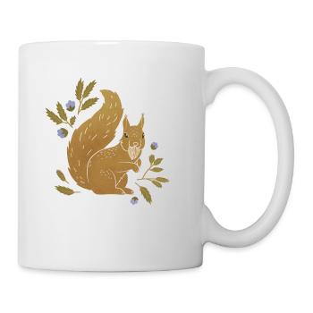 Wilde Tiere - Eichhörnchen - Tasse - Weiß - Rechts