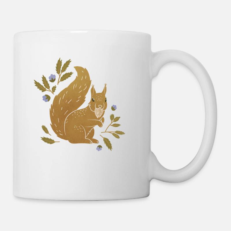 Animaux sauvages - Écureuils - Mug blanc - blanc