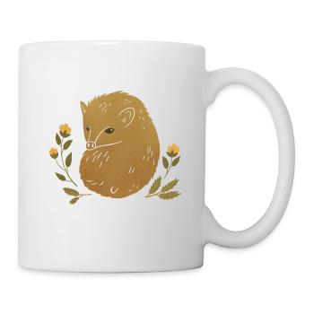 Wilde Tiere - Stachelschweine - Tasse - Weiß - Rechts