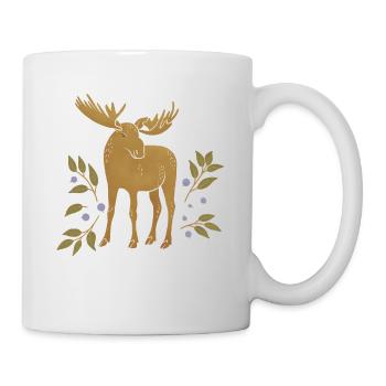 Wilde Tiere - Elche - Tasse - Weiß - Rechts